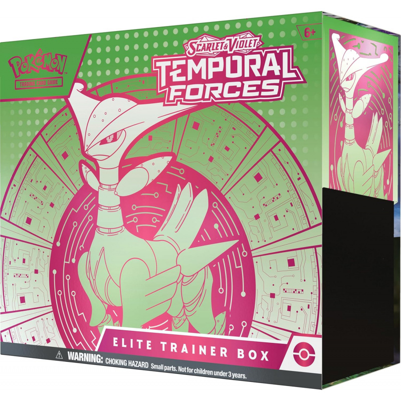 Pokémon TCG - Scarlet and Violet - Temporal Forces Elite Trainer Box - Iron Leaves