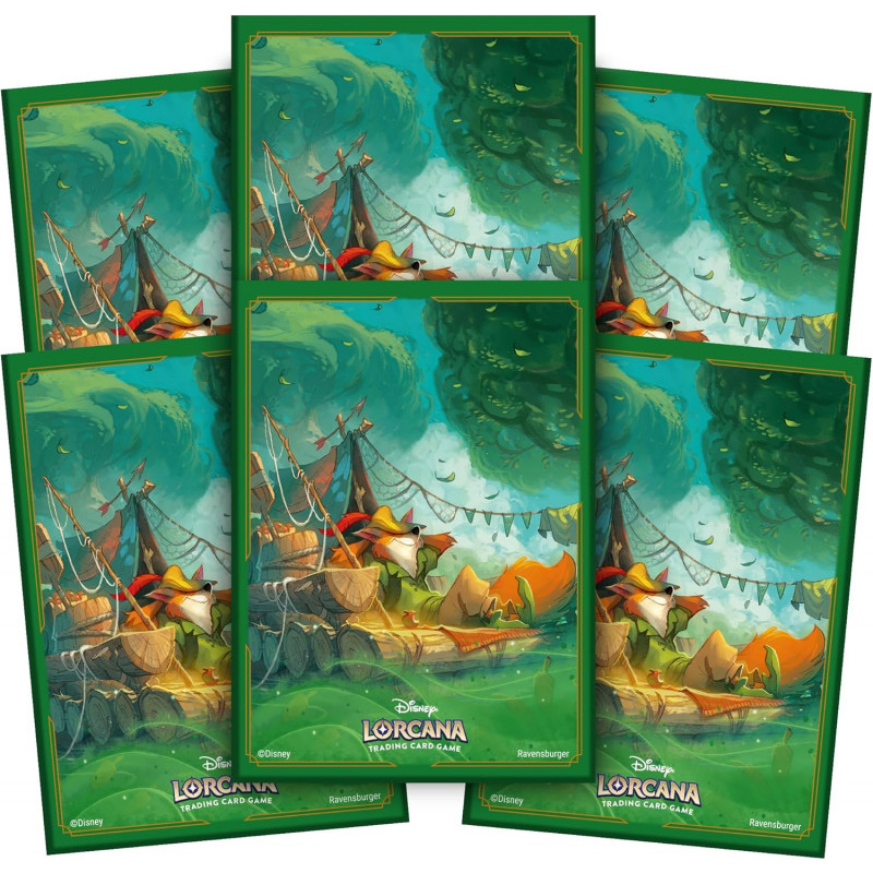 Disney Lorcana - 65 Robin Hood Card Sleeves - Set 3: Into The Inklands